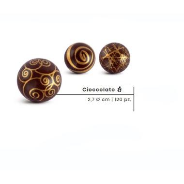 Cod.41009 - sfere cioccolato fondente pz120 - wfd