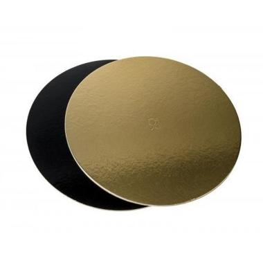 Disco nero/oro bordo liscio 10 kg n30