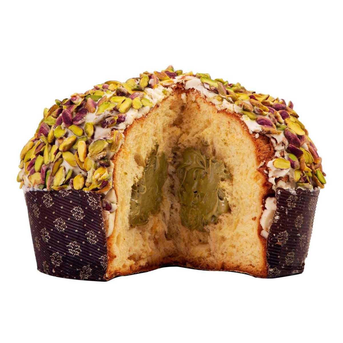 Panettone artigianale farcirtura pistacchio gr750