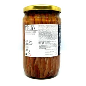 FILETTI D`ACCIUGHE IN OLIO DI SEMI DI GIRASOLE 680 GR - DEGA