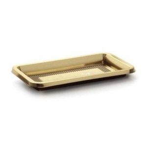 MINI MEDORO ORO RETTANGOLARE  12X7 PZ.100 - ALCAS