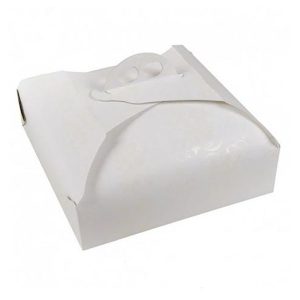 SCATOLA PORTA TORTA BIANCO (PZ.5) 27X27