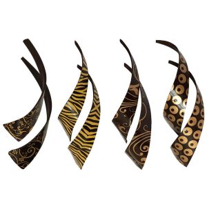 COD.40884 - VIRGOLE ASSORTITE CIOCCOLATO FONDENTE MM90 - WAFERS FARMA DECOR