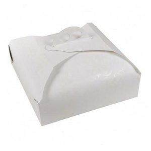 SCATOLA PORTA TORTA BIANCO (PZ.5) 19X19