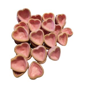TARTELLETTE CUORE FROLLA MIGNON ALLA FRAGOLA PZ 200 DM 45 - Italservice